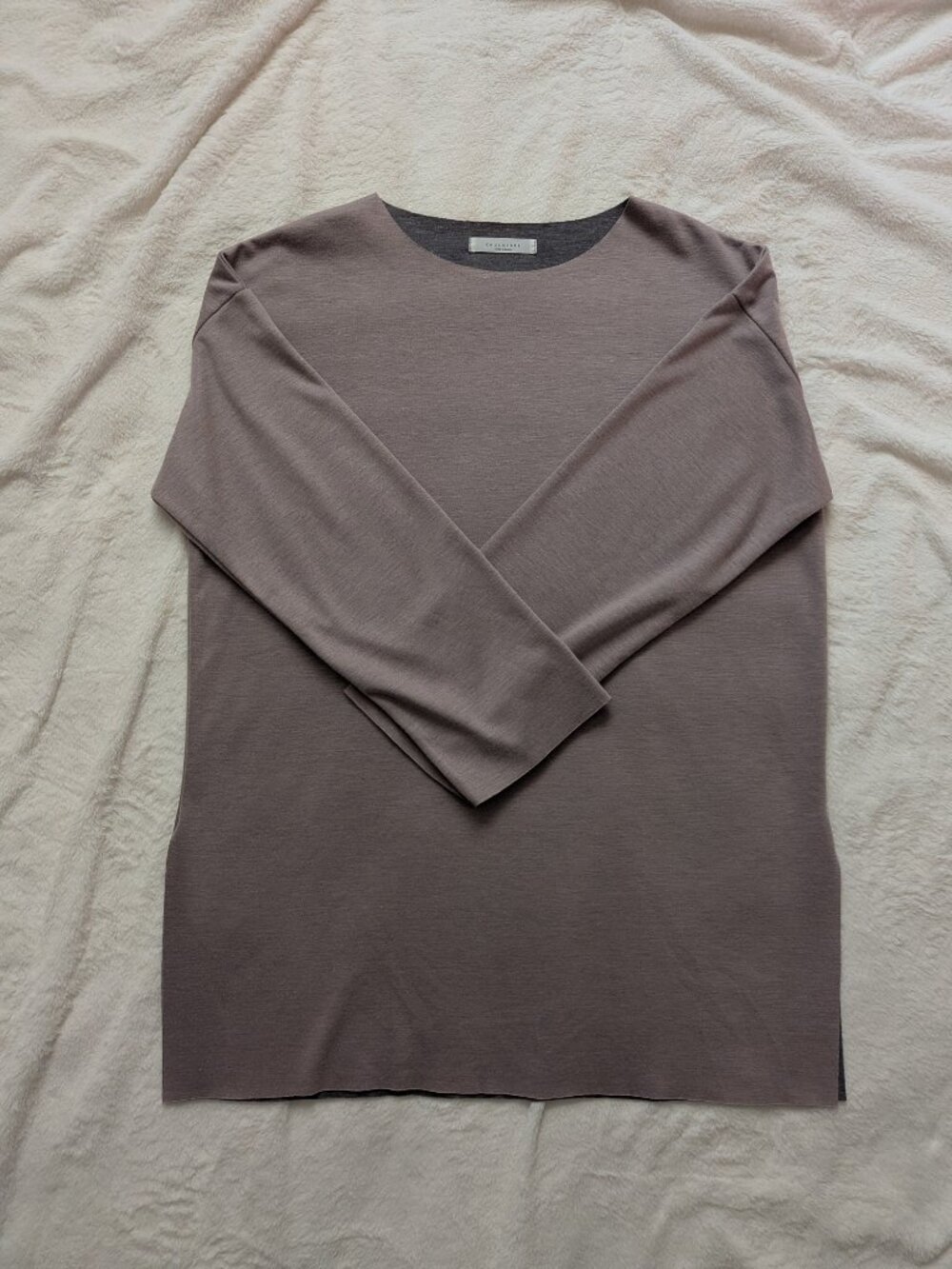 CHOCOLATE Made in Korea Lagenlook Oversized Tunic Sweater Size L Quiet Luxury